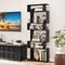 Costway 1/2 PCS Bookcase 6-Tier Bookshelf with Anti-Tipping Kit Freestanding Display Shelf Black/White